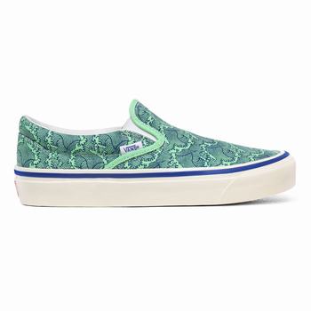 Női Vans Anaheim Factory Classic 98 DX Slip-on Cipő VA0416957 Zöld